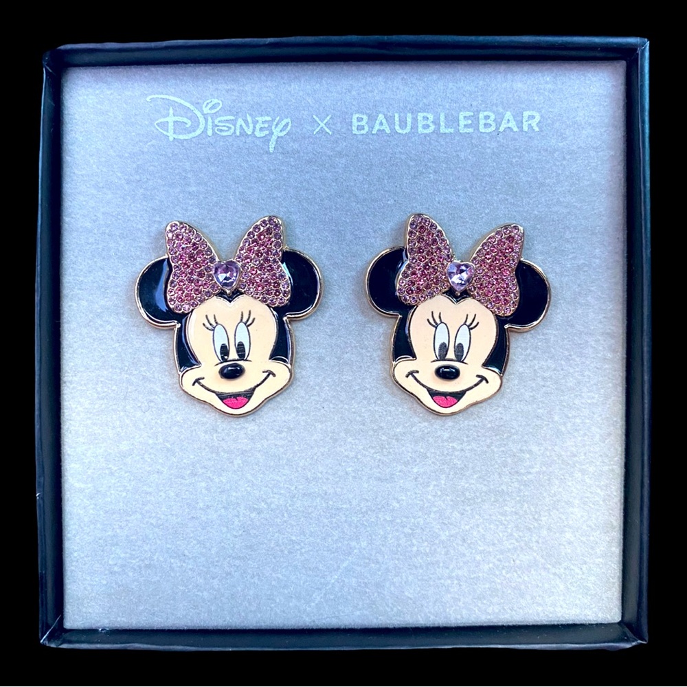 BaubleBar Disney Minnie Pink Earrings
